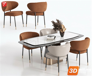 Dining Table Set Skp Files
